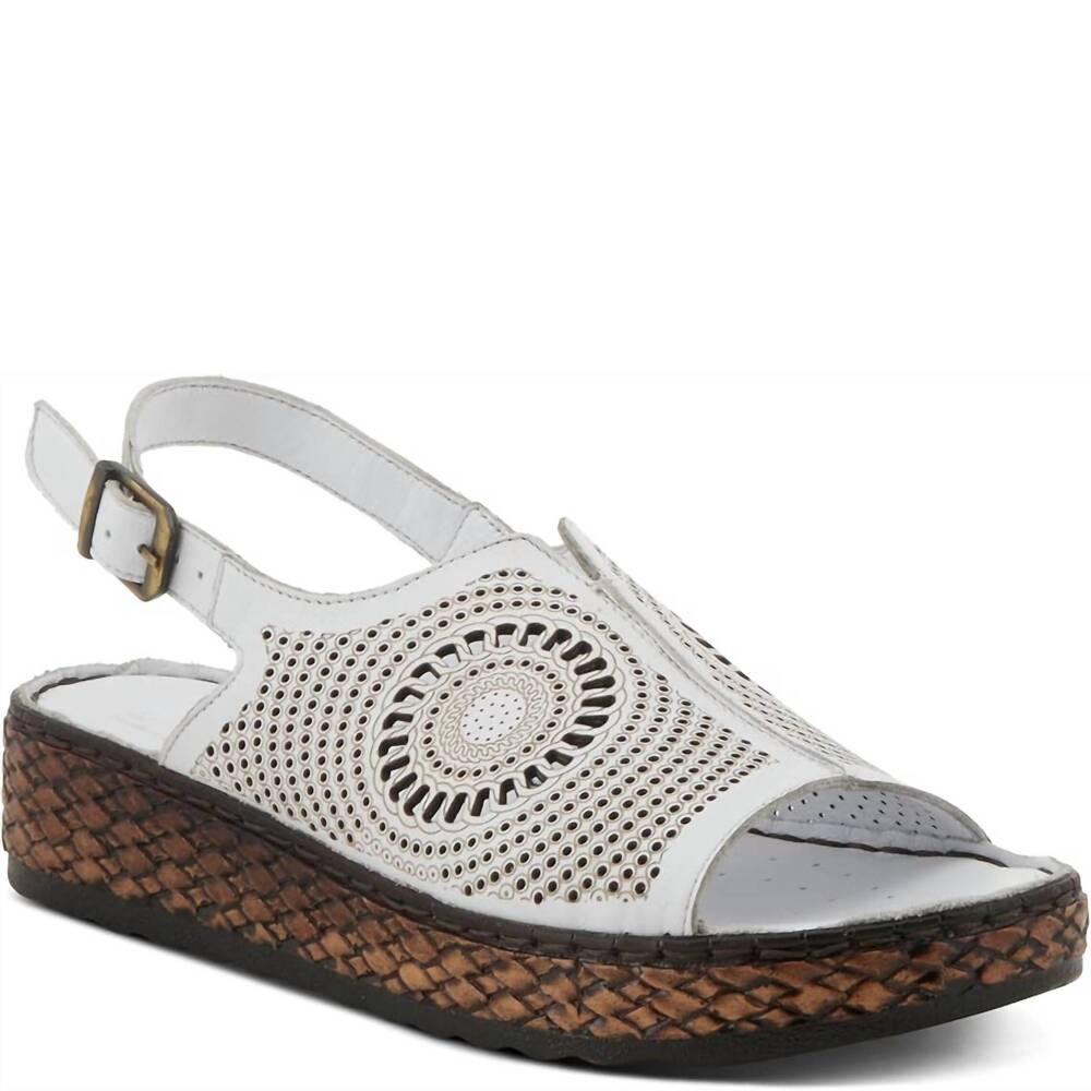 NEW SPRING STEP SHOES women's cordero sandal in white